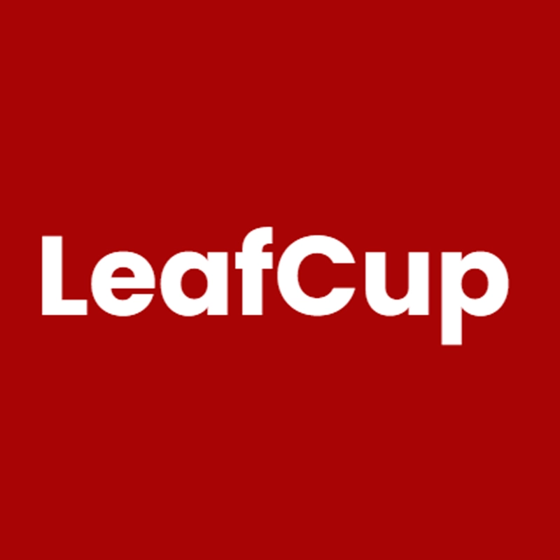 英会話カフェLeafCupのロゴ
